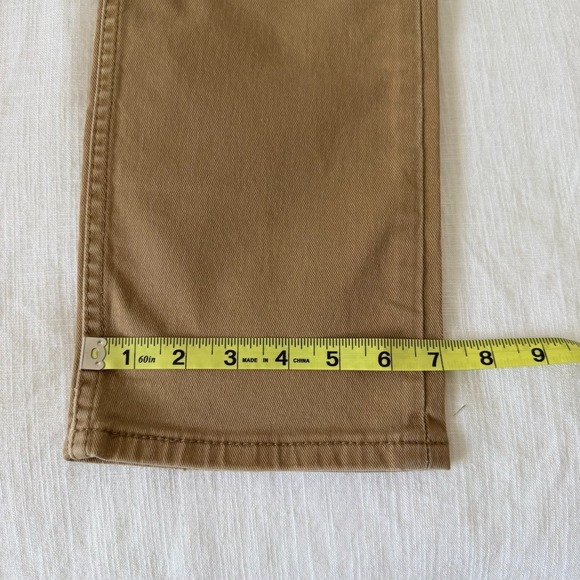 Levi's 513 Mens Khaki Tan Denim Slim Straight Jeans Size 30x32 Neutral Classic - Picture 6 of 14